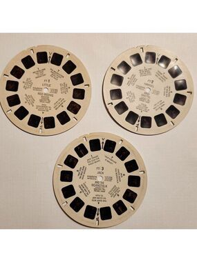 VINTAGE View Master Fairy Tales Reels x 3 Little Red Riding Hood Jack Hansel
